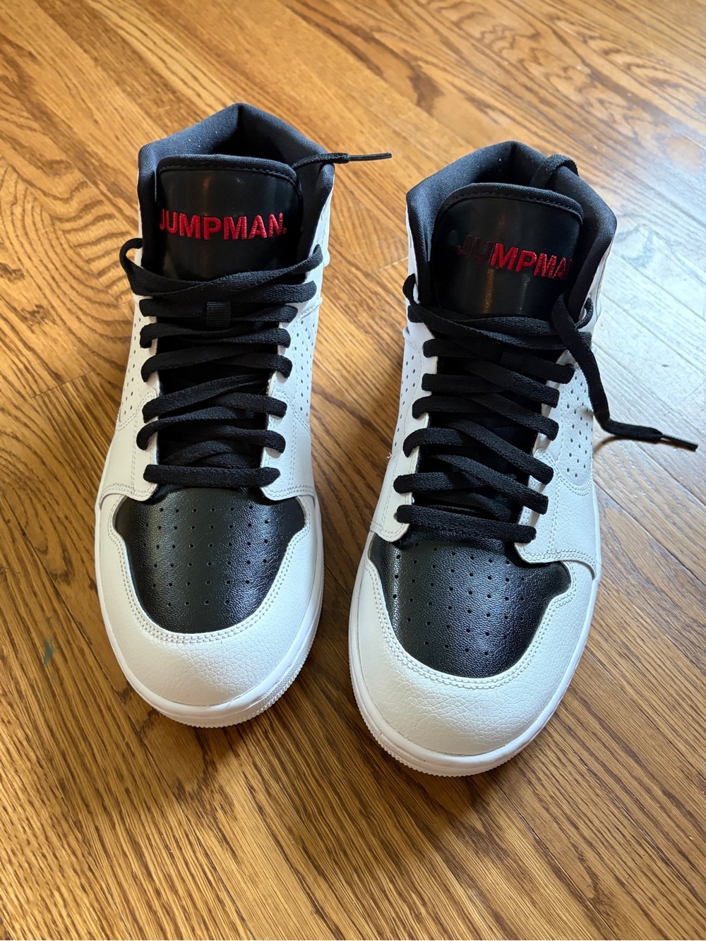Nike Jumpman Black, White & Red High-Top Athletic Sneakers